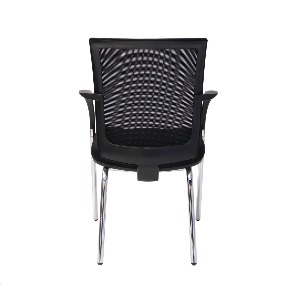 RL WMV Chrome 4 Leg Meshback Visitor Armchair
