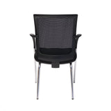 RL WMV Chrome 4 Leg Meshback Visitor Armchair