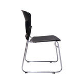 RL Zing Chrome Sled Base Stackable Visitor Armchair