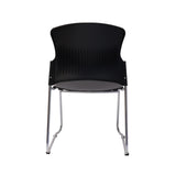 RL Zing Chrome Sled Base Stackable Visitor Armchair