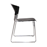 RL Zola Chrome Sled Base Stackable Visitor Chair
