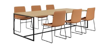 DD Remy Metal Legs Boardroom Table