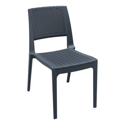FL Verona Rattan Look Hospitality Outdoor Stackable Chair