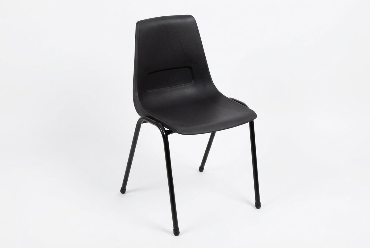 MA Shell Stackable Metal 4 Leg Visitor Chair