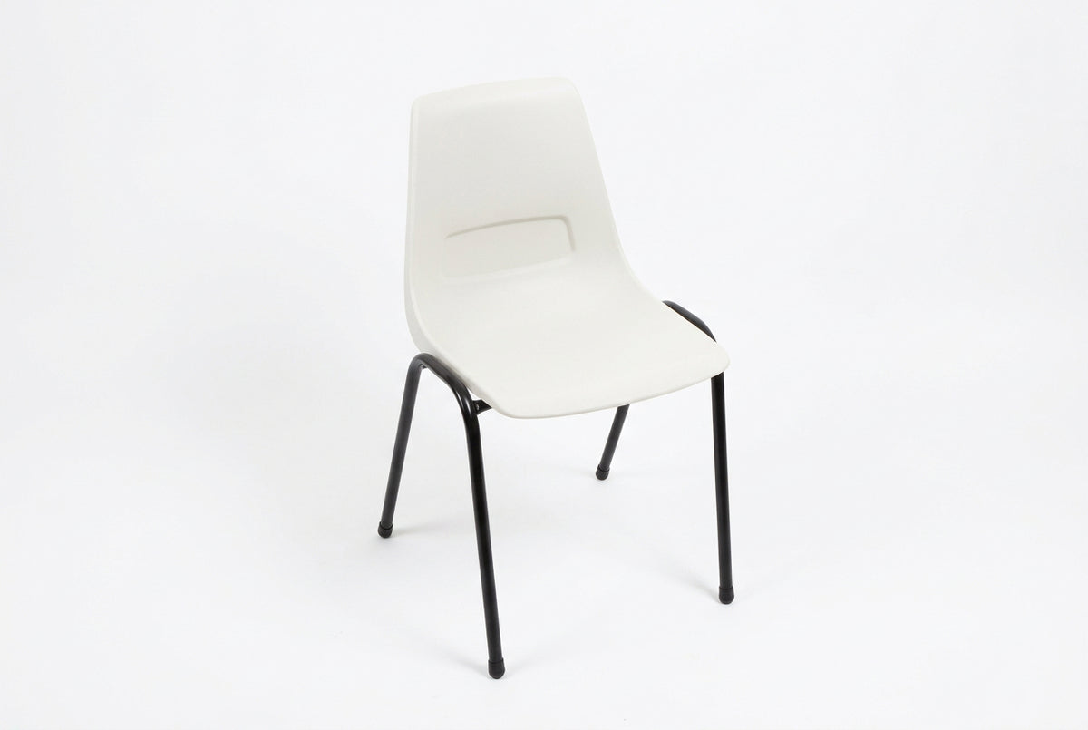 MA Shell Stackable Metal 4 Leg Visitor Chair