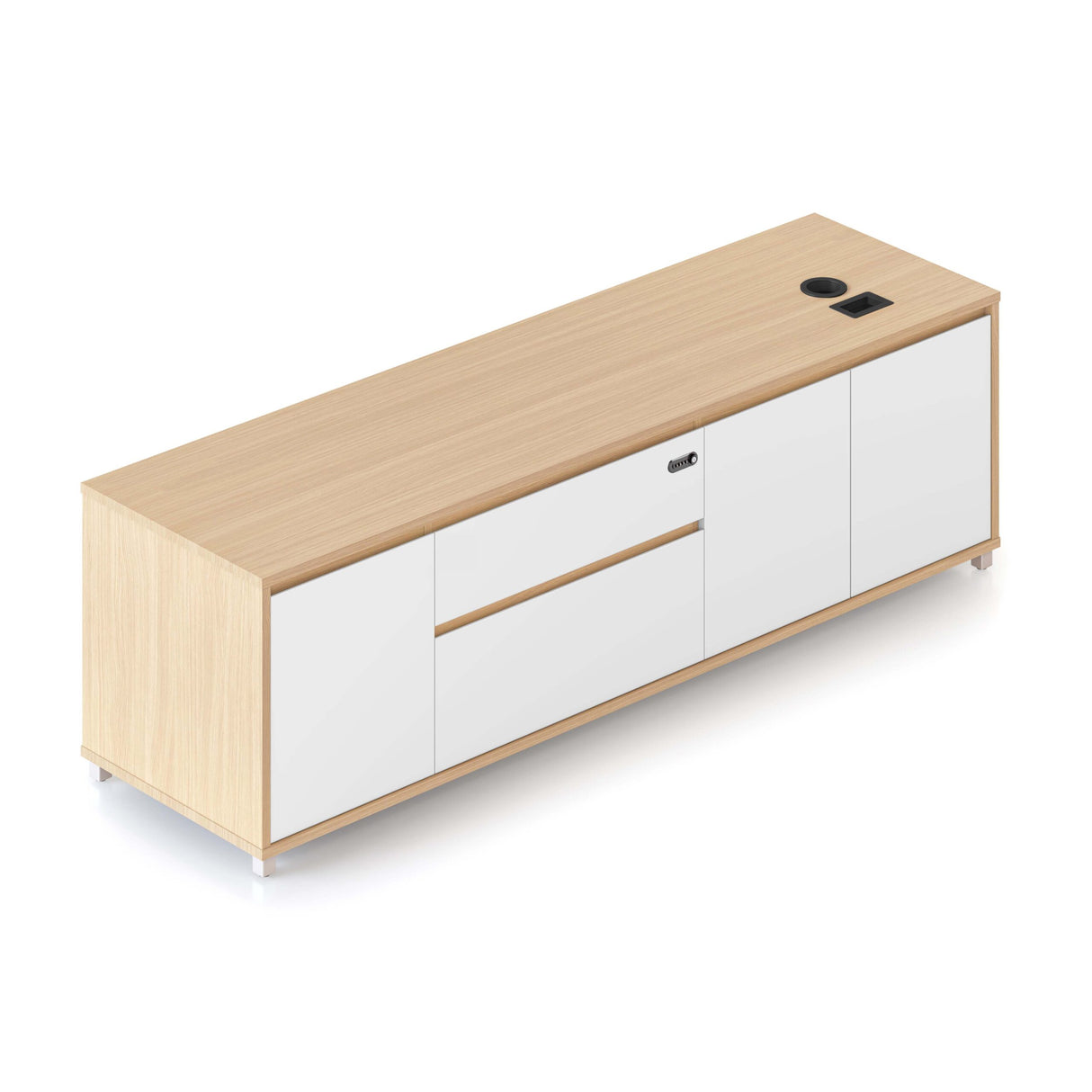 RL Executive Height Adjustable 3 Door 2 Drawer Credenza