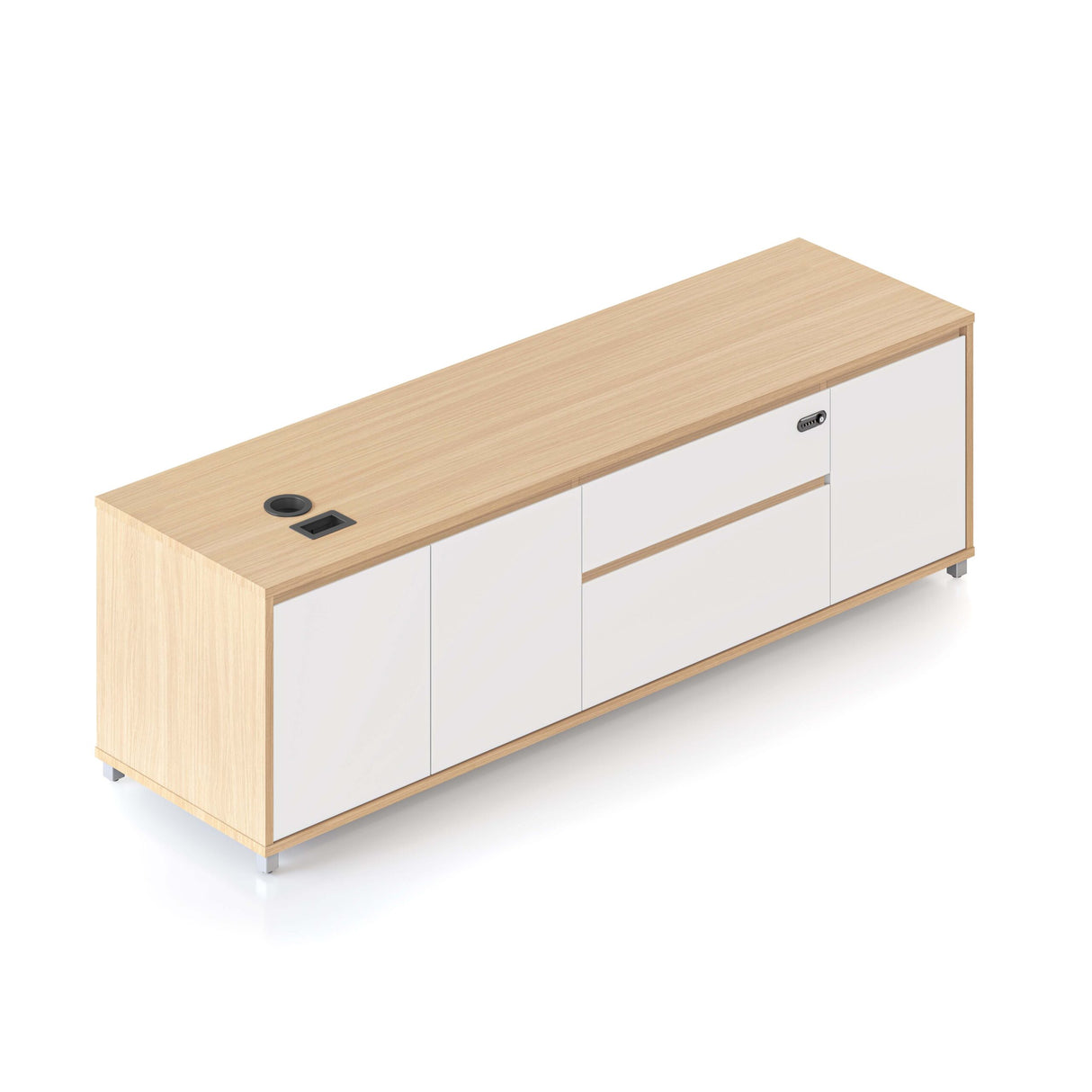 RL Executive Height Adjustable 3 Door 2 Drawer Credenza