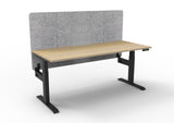 RL Boost Plus Motorized Height Adjustable Workstation with Grey Eco Panel Screen