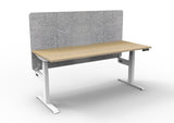 RL Boost Plus Motorized Height Adjustable Workstation with Grey Eco Panel Screen