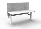 RL Boost Plus Motorized Height Adjustable Workstation with Grey Eco Panel Screen