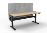 RL Boost Plus Motorized Height Adjustable Workstation with Grey Eco Panel Screen