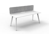 RL Eternity Single Sided Workstation with Grey Eco Panel Screen