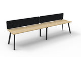 RL Eternity Single Sided Workstation with Black Eco Panel Screen