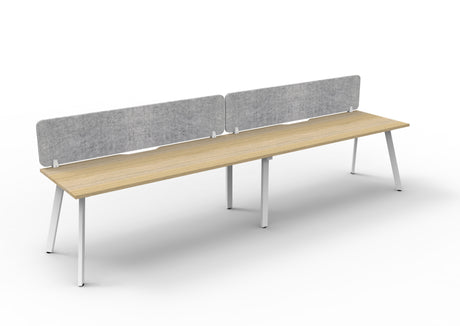 RL Eternity Single Sided Workstation with Grey Eco Panel Screen