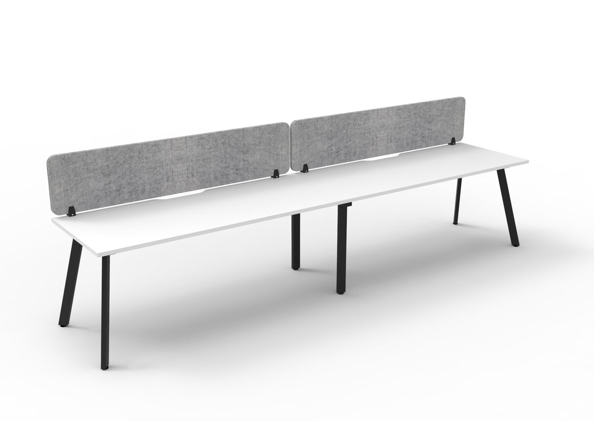 RL Eternity Single Sided Workstation with Grey Eco Panel Screen