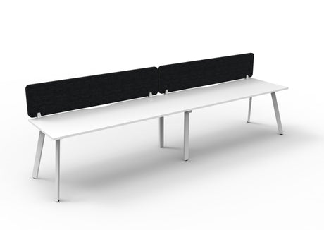 RL Eternity Single Sided Workstation with Black Eco Panel Screen