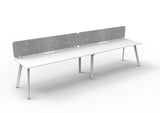 RL Eternity Single Sided Workstation with Grey Eco Panel Screen