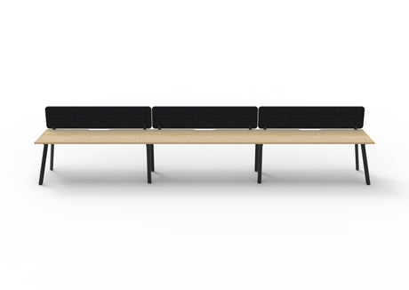 RL Eternity Single Sided Workstation with Black Eco Panel Screen