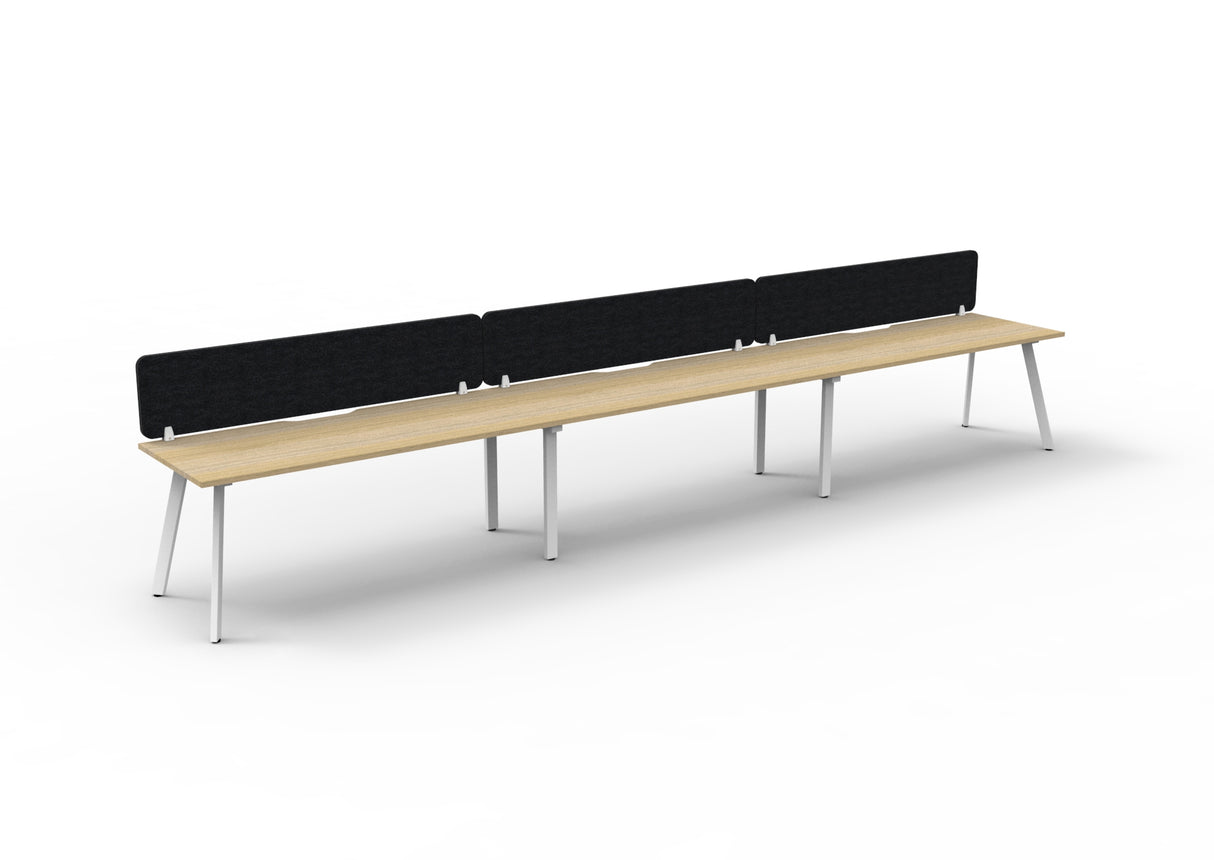 RL Eternity Single Sided Workstation with Black Eco Panel Screen