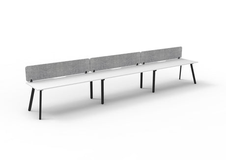 RL Eternity Single Sided Workstation with Grey Eco Panel Screen