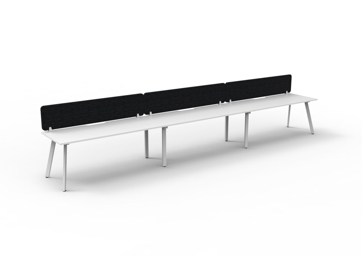 RL Eternity Single Sided Workstation with Black Eco Panel Screen