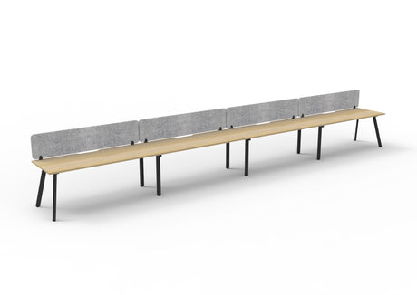 RL Eternity Single Sided Workstation with Grey Eco Panel Screen