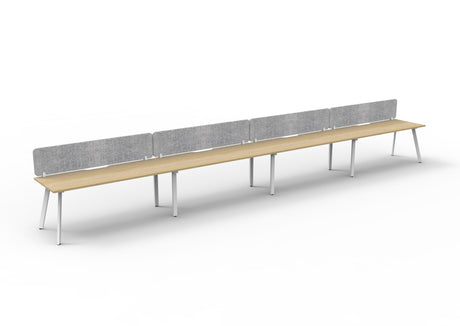 RL Eternity Single Sided Workstation with Grey Eco Panel Screen