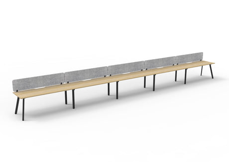 RL Eternity Single Sided Workstation with Grey Eco Panel Screen