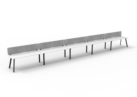 RL Eternity Single Sided Workstation with Grey Eco Panel Screen