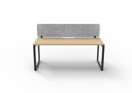 RL Infinity Loop Leg Single Sided Workstation with Grey Eco Panel Screen