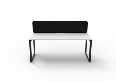 RL Infinity Loop Leg Single Sided Workstation with Black Eco Panel Screen