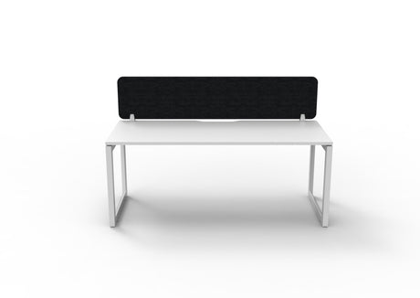 RL Infinity Loop Leg Single Sided Workstation with Black Eco Panel Screen