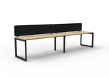 RL Infinity Loop Leg Single Sided Workstation with Black Eco Panel Screen