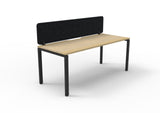 RL Infinity Profile Leg Single Sided Workstation with Black Eco Panel Screen
