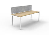 RL Infinity Profile Leg Single Sided Workstation with Grey Eco Panel Screen