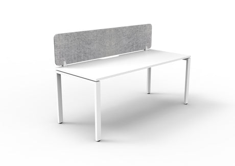 RL Infinity Profile Leg Single Sided Workstation with Grey Eco Panel Screen
