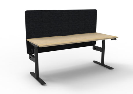 RL Halo Plus Motorized Height Adjustable Desk with Black Eco Panel Screen