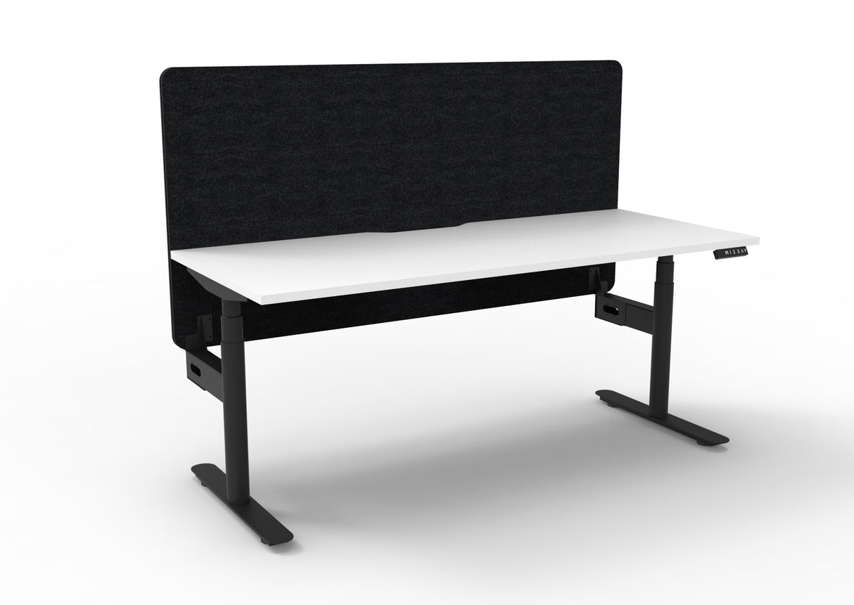 RL Halo Plus Motorized Height Adjustable Desk with Black Eco Panel Screen