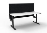 RL Halo Plus Motorized Height Adjustable Desk with Black Eco Panel Screen