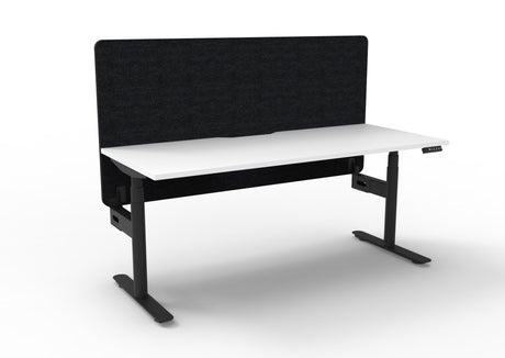 RL Halo Plus Motorized Height Adjustable Desk with Black Eco Panel Screen