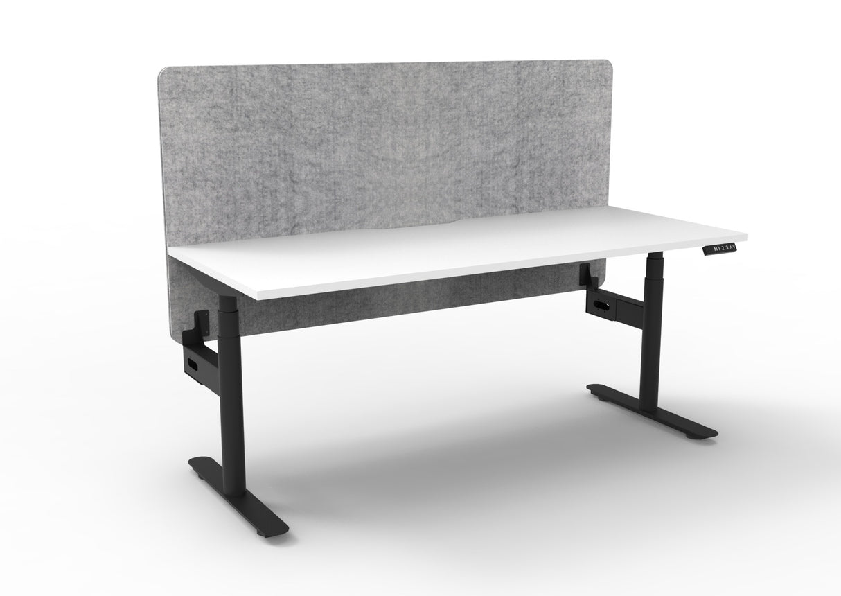 RL Halo Plus Motorized Height Adjustable Desk with Grey Eco Panel Screen