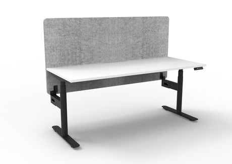 RL Halo Plus Motorized Height Adjustable Desk with Grey Eco Panel Screen