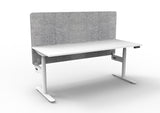RL Halo Plus Motorized Height Adjustable Desk with Grey Eco Panel Screen