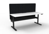 RL Halo Plus Motorized Height Adjustable Desk with Black Eco Panel Screen