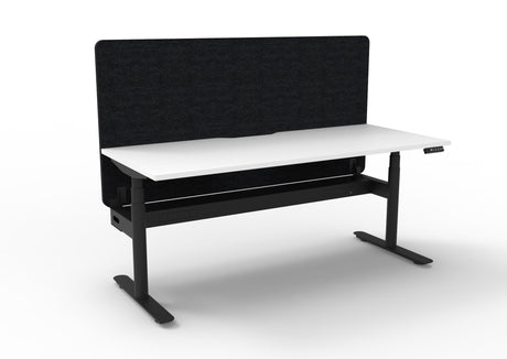 RL Halo Plus Motorized Height Adjustable Desk with Black Eco Panel Screen