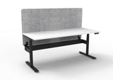 RL Halo Plus Motorized Height Adjustable Desk with Grey Eco Panel Screen