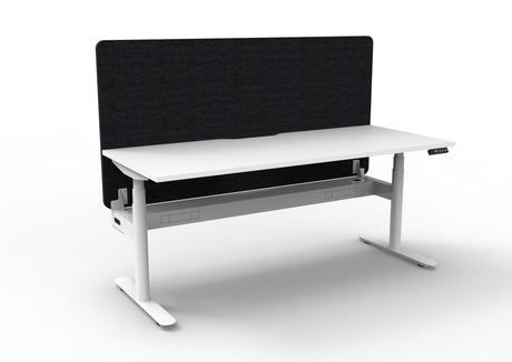 RL Halo Plus Motorized Height Adjustable Desk with Black Eco Panel Screen