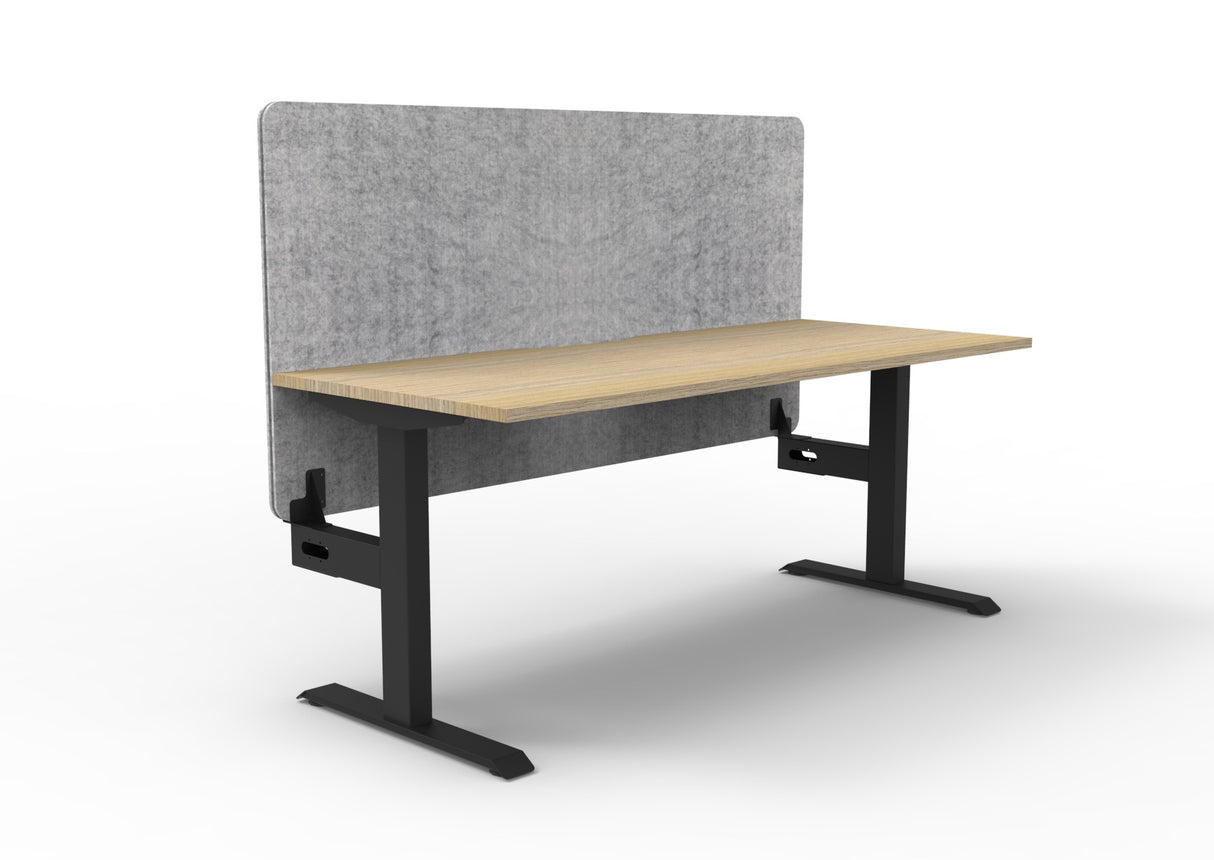 RL Boost Static Single Sided Workstation with Grey Eco Panel Screen