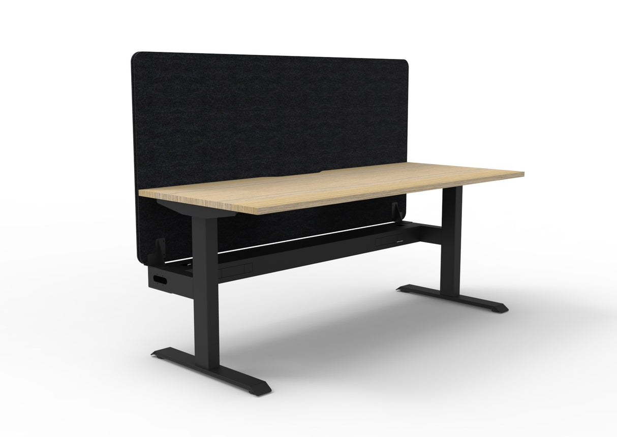 RL Boost Static Single Sided Workstation with Black Eco Panel Screen