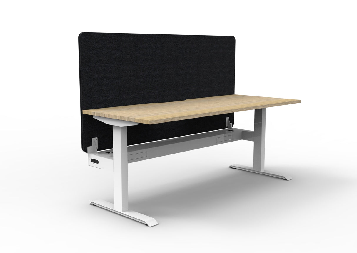 RL Boost Static Single Sided Workstation with Black Eco Panel Screen